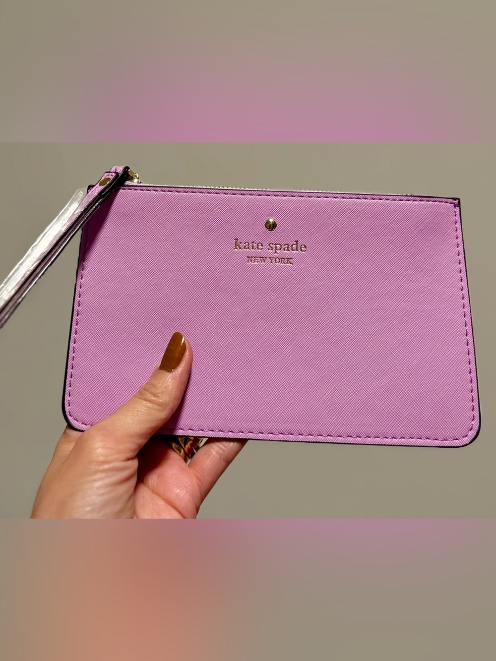 Kate Spade New York Lilac Saffiano Wristlet/Clutch